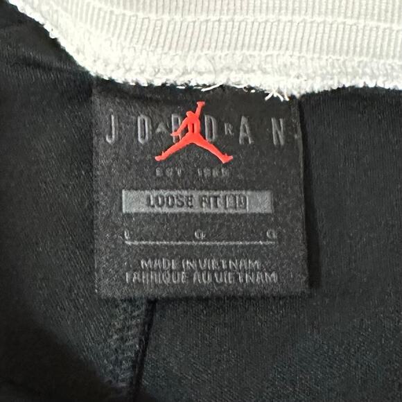 Jordan (Her)itage Women's Loose Fit Suit Pants Black Snap Detail Detail Size L - Picture 3 of 7